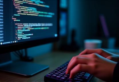 Code on a screen illustrating software development